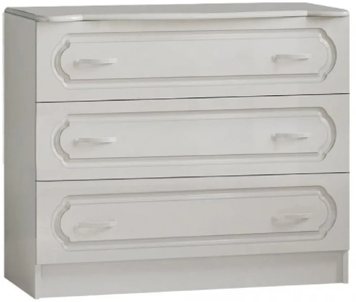 Гармония Комод (Белый глянец холодный, белый)