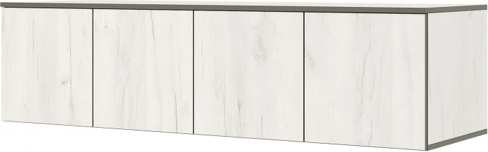 Норд Антресоль к шкафу (1600) (Дуб Крафт белый)