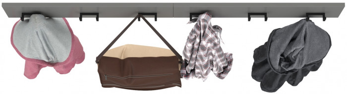 Октава 15.14.02 Вешалка + 15.14.02 Вешалка, серый графит