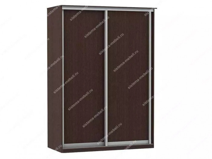 Шкаф купе Модерн 1490х600 2-х дверный 2-х секционный глухой венге