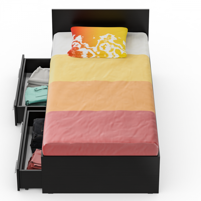 Стандарт Кровать с ящиками 0900, венге