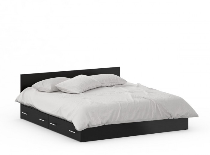 Кровать с ящиками 1800 + Пенал Стандарт, венге