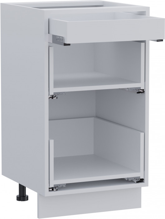 КГ ШН2Я 450 + внутр.ящ 450 Белый софт матовый/Белый гладкий Арника РМ (со столешницей)