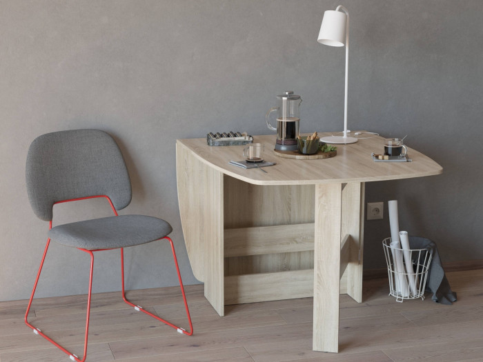 Стол-книжка раскладной 1-65М1дубсон, дуб сонома