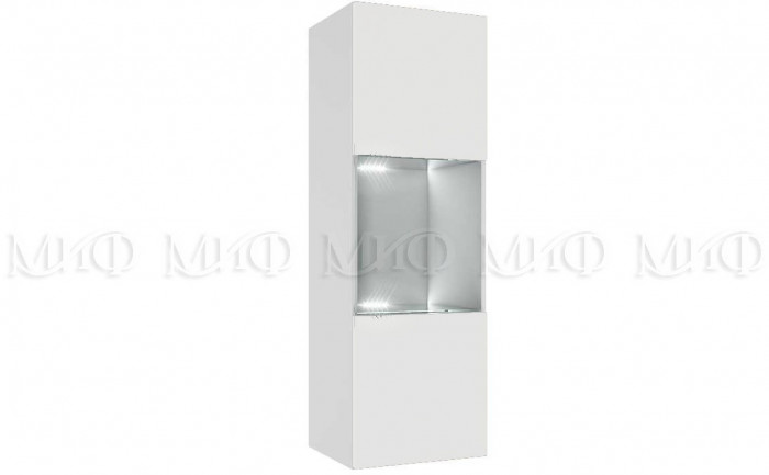 Флорис ШК-007 Шкаф-витрина однодверный, белый