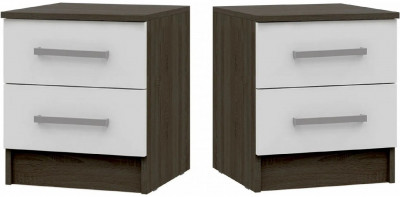 Мартина Тумбы прикроватные (Венге / Белый глянец)
