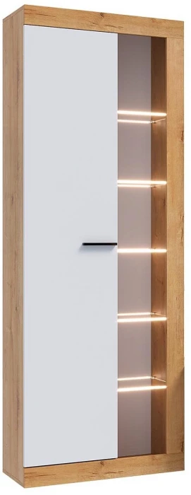 Прага Модульная Гостиная, вариант №2, вотан/Белый глянец