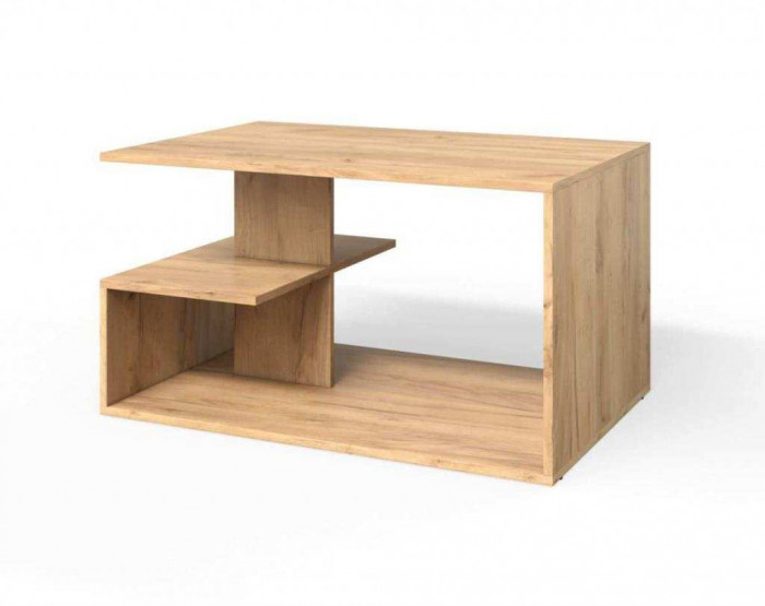 Стол журнальный СЖ-4 дуб крафт золотой