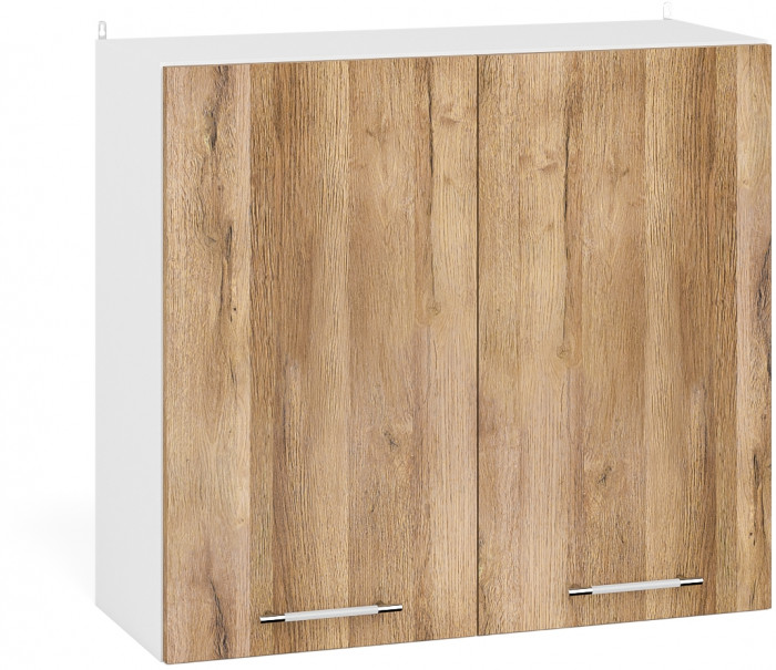 Кухня Мебель--24 ШВ800 Шкаф 80 см., корпус белый/фасад МДФ дуб вотан