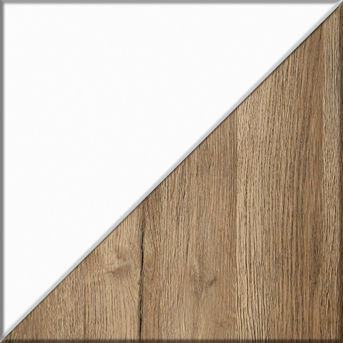 Кухня Мебель--24 ШВ800 Шкаф 80 см., корпус белый/фасад МДФ дуб вотан