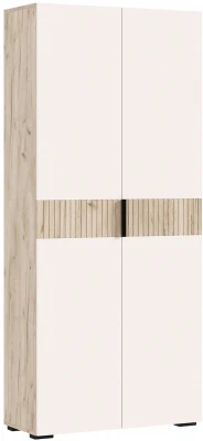 Роджинамиф Шкаф 2-х створчатый, Крафт серый/Кашемир