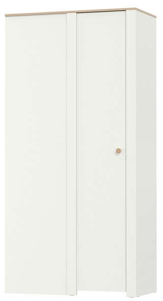 Джастин 13.229 Шкаф угловой, цвет белый шагрень/дуб белый эксклюзив, ШхГхВ 111,4х54,8х225,7 см., универсальная сборка