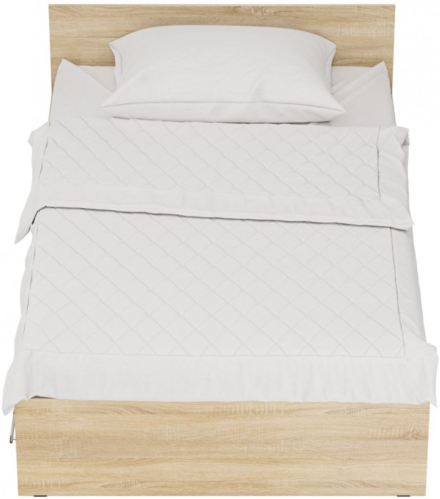 Стандарт Кровать с ящиками 1200, дуб сонома