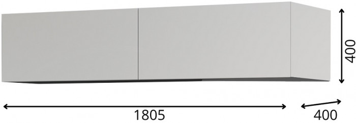 Модульная гостиная Альда, Черный глянец/Белый глянец