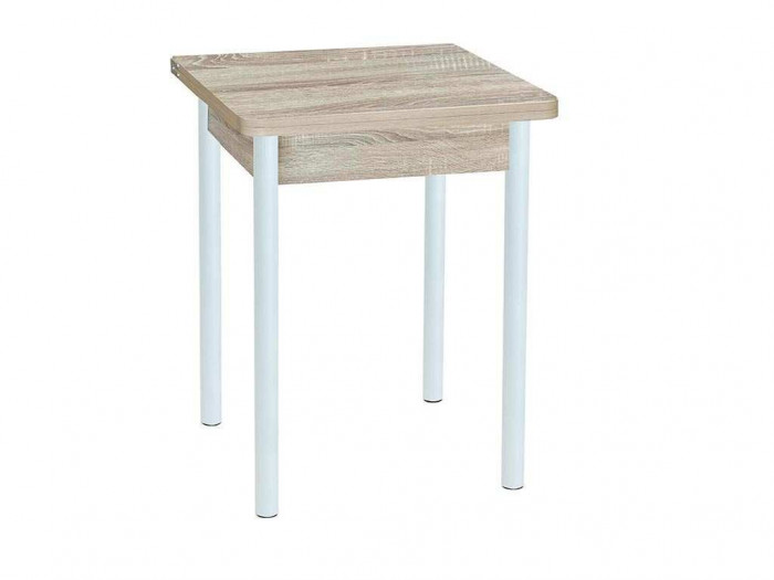 Эко 60х60 стол обеденный раскладной / Дуб сонома/белый