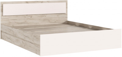 Кровать 1,6м с настилом ЛДСП Мартина, Дуб крафт серый/Кашемир