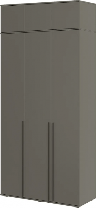 Норд Шкаф трехстворчатый 1200 + Норд Антресоль к шкафу 1200 графит