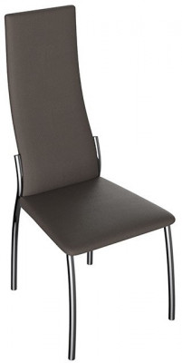 Кредо Стул (Хром, к/з Коричневый, Шоколад 797)