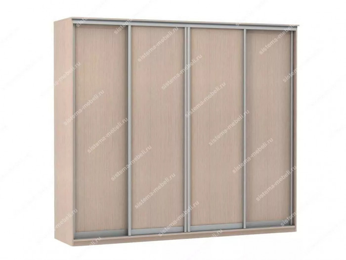 Шкаф купе Модерн 2362х450 4-х дверный 3-х секционный глухой ясень
