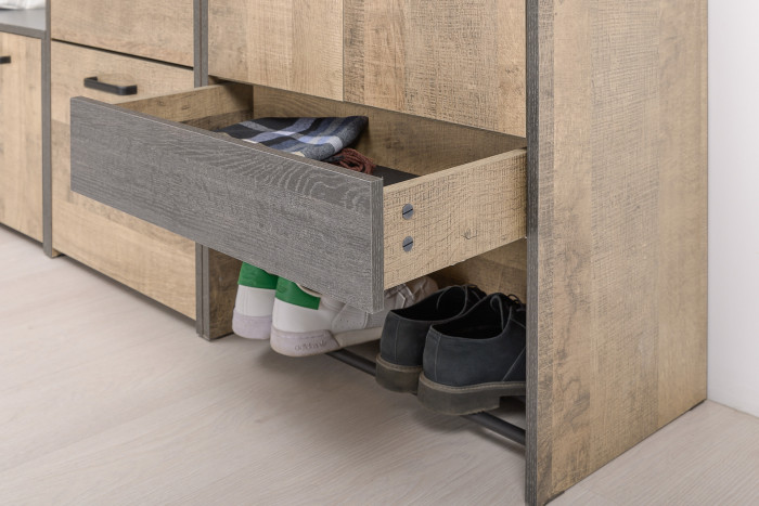 Трувор Прихожая 239, дуб гранж песочный/интра