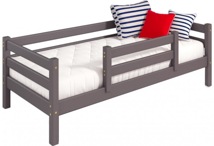 Кровать Соня (вариант 4) с защитой по центру, лаванда