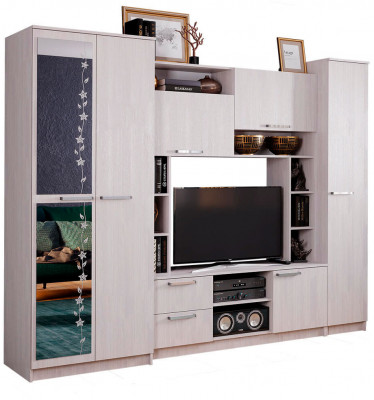 Гостиная "Флора" (2700х2100х540) ясень белый