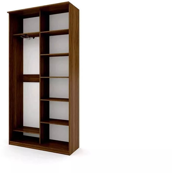 Шкаф купе Модерн 1190х450 2-х дверный 2-х секционный фотопечать №4 венге