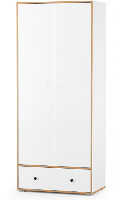 Вуди Компоновка № 40, цвет белый премиум/дуб крафт золотой/саванна латте, сп. м. 900х2000 мм., б/м, основание есть, матрас высотой до 200 мм.