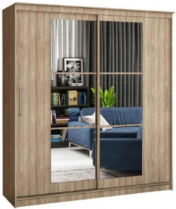 Шкаф-купе Элегант 3 2000 (Ясень шимо темный)