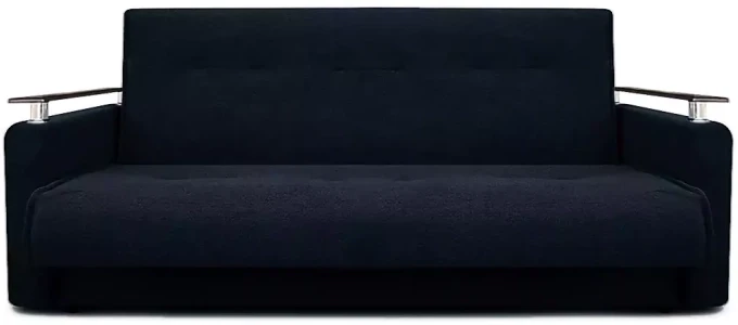 Диван-книжка Милан Люкс, 120х190, черный