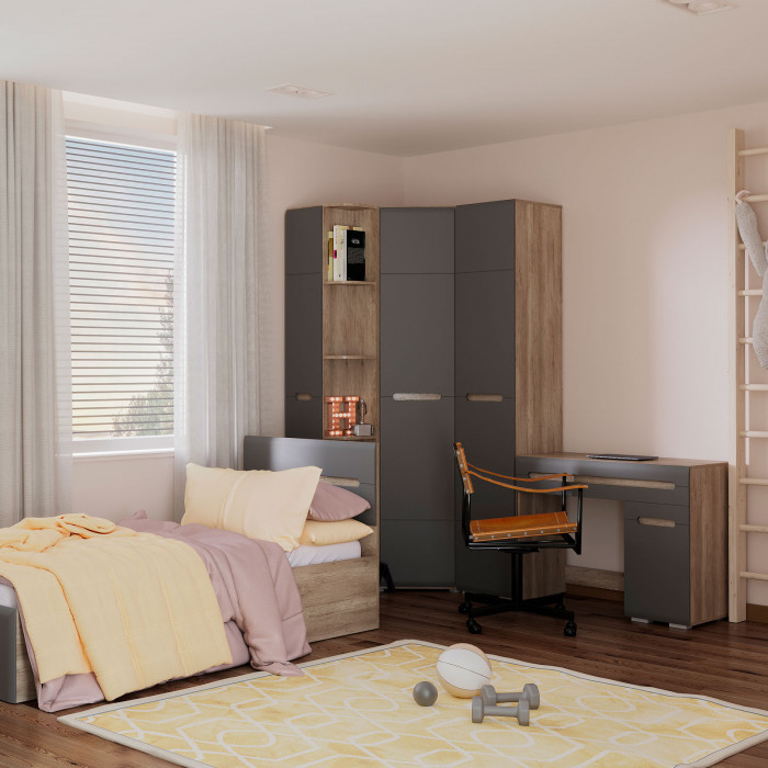 Спальня "Наоми" ШК-21 дуб каньон/графит
