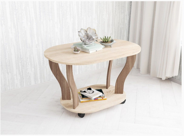 Журнальный стол Консул-3 дуб сонома/ясень шимо