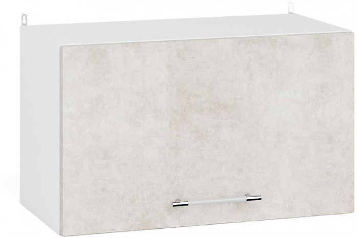 Кухня Мебель--24 ШВГ600 Шкаф горизонтальный 60 см., корпус белый/фасад МДФ бетон лофт бежевый