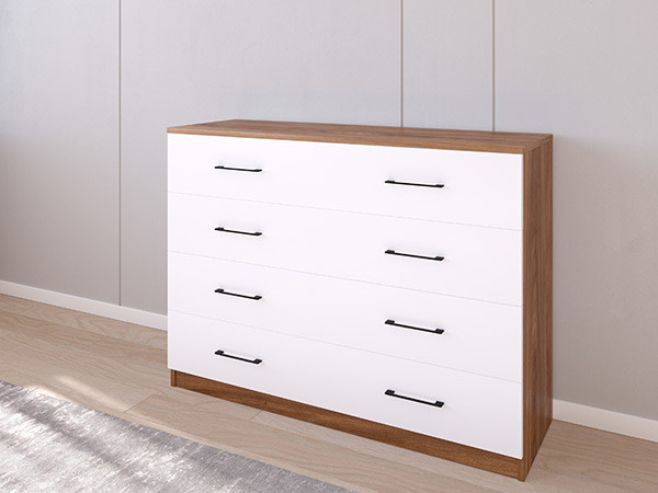 Комод 05/16 120х40х90 Кастелло Бренди/Белый