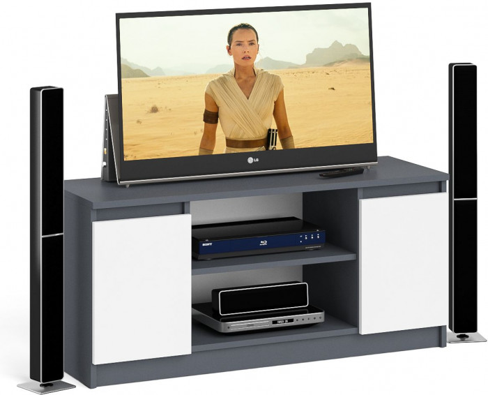 Мори Тумба ТВ МТВ1200.1, графит/белый