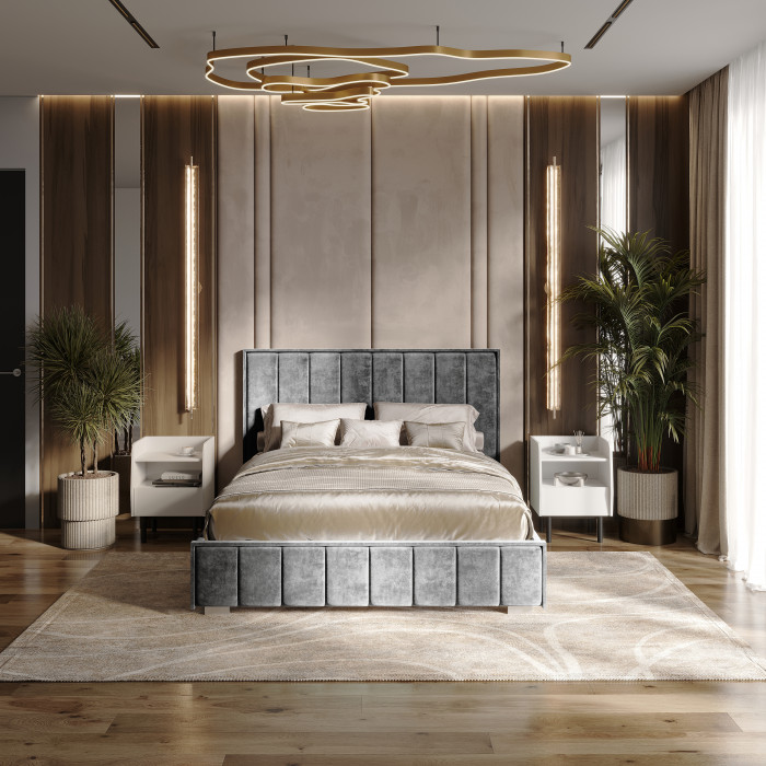 Кровать с подъемным механизмом Мирабель КР-16 (1,6м), Грифельный