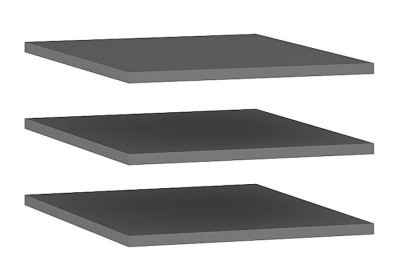 Полка ПЛ-24 (Ш: 784 мм х Г: 480 мм) для Симпл ШК 13 графит