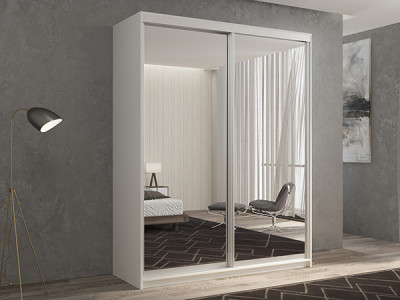 Шкаф-купе Кааппи 1 Белый Бриллиант 160х45х230 см