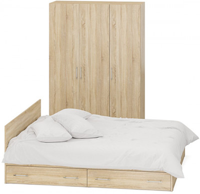 Спальня Стандарт 1-1800Я, дуб сонома