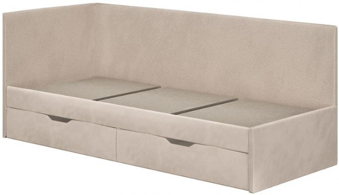 Кровать односпальная "Лео" КР-49 Белый/Крем