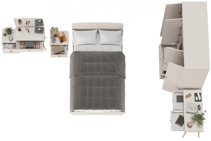 Афина Спальня 34-1200, кашемир серый