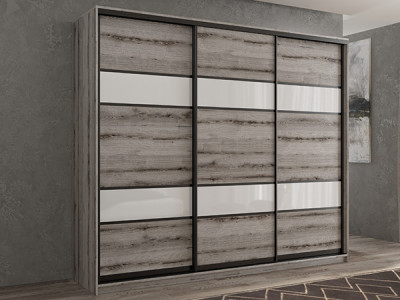 Шкаф-купе Кааппи 8 Эвок Окаменелый 180х45х230 см