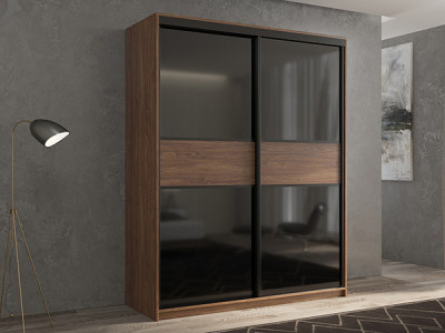 Шкаф-купе Кааппи 12 Морское Дерево Винтаж 160х45х230 см