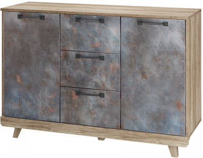 Комод "Мегаполис" КМ-15 Дуб каньон/M20 меркурий