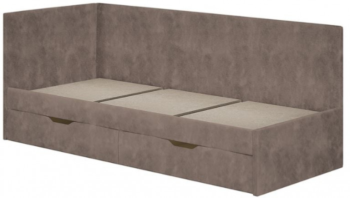 Кровать односпальная "Лео" КР-49 Белый/Маренго