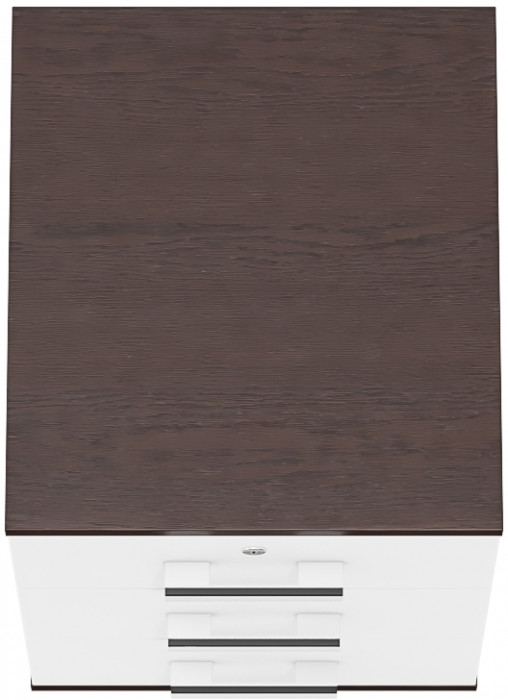 Тумба выкатная С-МД-3-02, цвет венге/белый шагрень, ШхГхВ 40х45х59 см.