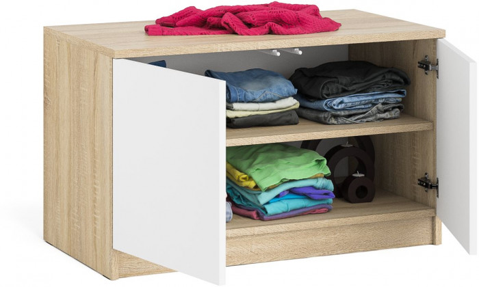 Мори Тумба/антресоль МА900.1, дуб сонома/белый