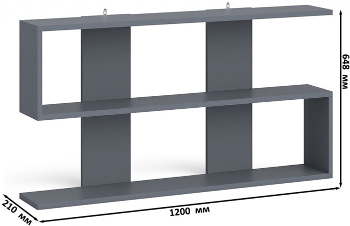 Мори компьютерный стол МС-16 правый + Комод МК1600.1 + Полка 1200, графит/белый