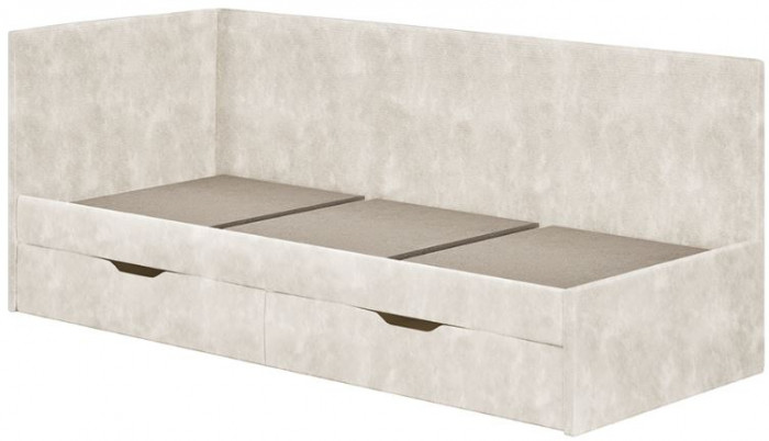 Кровать односпальная "Лео" КР-49 Белый/Мокко