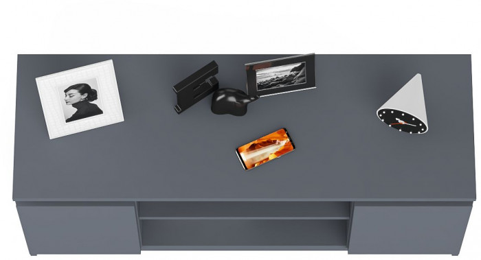 Мори Тумба ТВ МТВ1200.1, цвет графит, ШхГхВ 120,4х41х54,6 см.